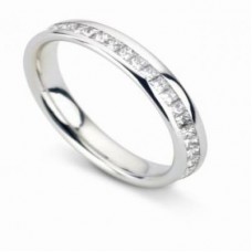 0.70ct Vs1/f Princess Diamond Wedding Ring