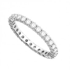 0.78ct Vs/ef Round Diamond Eternity Ring
