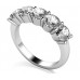 1.00ct I1/f Round Diamond Half Eternity Ring