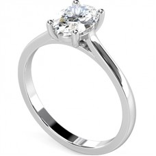 Gia 0.65ct Si1/i Oval Diamond Engagement Ring