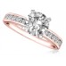 0.75ct Si2/f Round Diamond Shoulder Set Ring