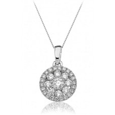 0.70ct Vs/fg Round Diamond Designer Pendant