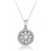 0.70ct Vs/fg Round Diamond Designer Pendant