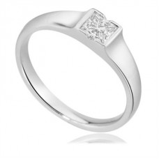 0.35ct Si1/f Princess Diamond Solitaire Ring