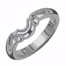 Palladium Shaped Wedding Ring, Size J Palladium Shaped Wedding Ring, Size J