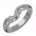 Palladium Shaped Wedding Ring, Size J Palladium Shaped Wedding Ring, Size J