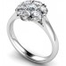 0.50ct Vs/fg Round Diamond Cluster Ring