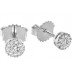 0.25ct Vvs/ef Round Diamond Halo Earrings