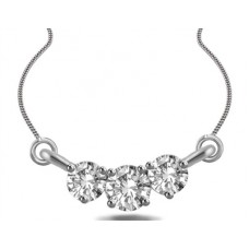 0.50ct Si/fg Round Diamond Necklace