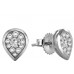 0.10ct Vvs/ef Round Diamond Halo Earrings