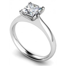1.01ct Vs2/h Princess Diamond Solitaire Ring