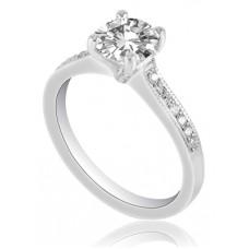 1.08ct I1/f Round Diamond Solitaire Ring