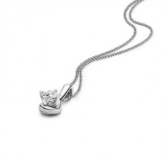 0.40ct Si2/f Round Diamond Solitaire Pendant