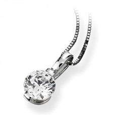 0.40ct Si2/g Round Diamond Solitaire Pendant