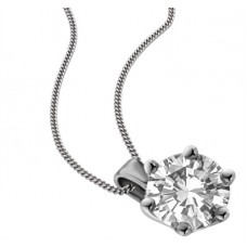 0.71ct Si2/d Round Diamond Solitaire Pendant