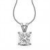 0.24ct Si/fg Princess Diamond Solitaire Pendant