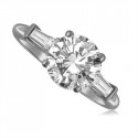 0.60ct Si2/g Round Diamond Trilogy Ring