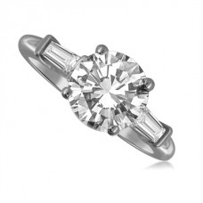 0.60ct Si2/g Round Diamond Trilogy Ring