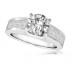 0.75ct Si2/g Round Diamond Shoulder Set Ring