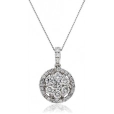 0.60ct Vs/fg Round Diamond Designer Pendant