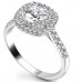 Gia Certified 0.70ct Centre Vs2/f Cushion Diamond Halo Ring
