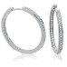 0.35ct Vs/ef Round Diamond Hoop Earrings