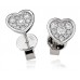 0.30ct Vs/ef Round Diamond Cluster Earrings