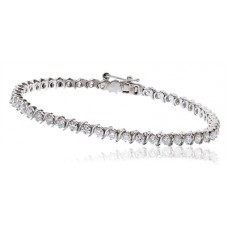 3.00ct Vs/ef Round Diamond Designer Bracelet