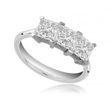 1.50ct Si2/f Princess Diamond Trilogy Ring 1.50ct Si2/f Princess Diamond Trilogy Ring