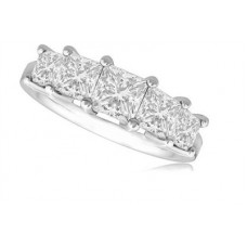0.50ct Vs/e Princess Diamond 5 Stone Ring