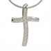 0.35ct Si/fg Round Diamond Cross Pendant