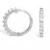 0.30ct Si/fg Round Diamond Hoop Earrings 0.30ct Si/fg Round Diamond Hoop Earrings