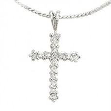 0.57ct Si/fg Round Diamond Cross Pendant 0.57ct Si/fg Round Diamond Cross Pendant