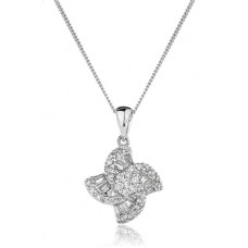 0.40ct Vs/ef Round Diamond Designer Pendant