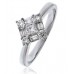 0.50ct Vs/ef Round Diamond Cluster Ring