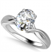 0.40ct Si2/h Oval Diamond Solitaire Ring