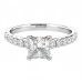 0.75ct Si2/g Princess Diamond Shoulder Set Ring 0.75ct Si2/g Princess Diamond Shoulder Set Ring