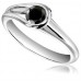 0.50ct Round Black Diamond Ring