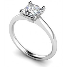 0.80ct Si2/f Princess Diamond Solitaire Ring