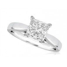 0.50ct Si2/g Princess Diamond Solitaire Ring