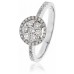 0.50ct Vs/ef Round Diamond Cluster Ring