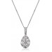 0.90ct Vs/ef Round Diamond Designer Pendant