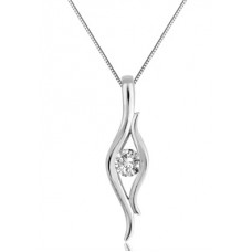 0.50ct Si/fg Round Diamond Designer Pendant