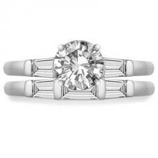 1.20ct Vs1/f Round Diamond With Matching Band