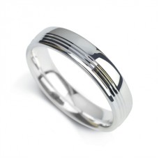 6mm Court Shape Polished With Three Off Centre Grooves