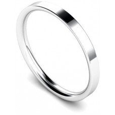 2mm Flat Court Wedding Ring