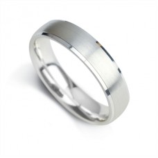 6mm Court Shape Satin Centre With Step Cut Edges