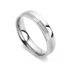 6mm Court Shape Satin Finish With A Bright Cut Channel