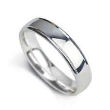 6mm Court Shape Polished With Grooves On The Outer Edges 6mm Court Shape Polished With Grooves On The Outer Edges