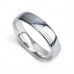 6mm Court Shape Polished And Satin Either Side Of A Central Groove
